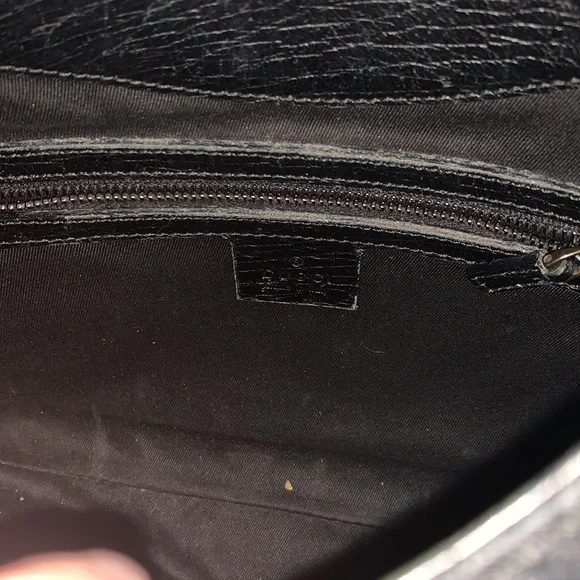 GUCCI VINTAGE bamboo handle bag - Picture 9 of 12